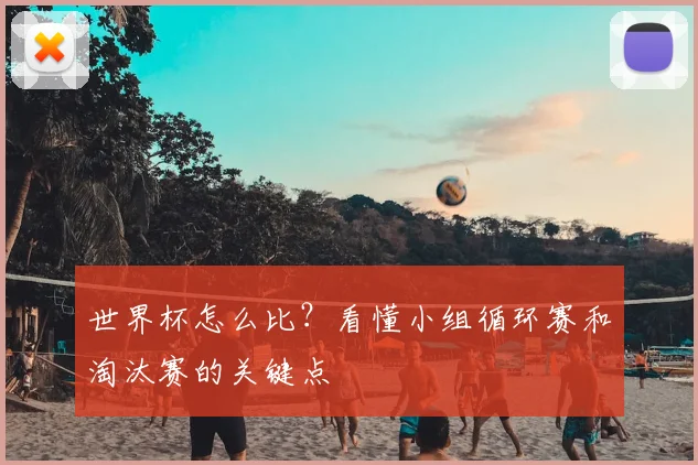 世界杯怎么比？看懂小组循环赛和淘汰赛的关键点